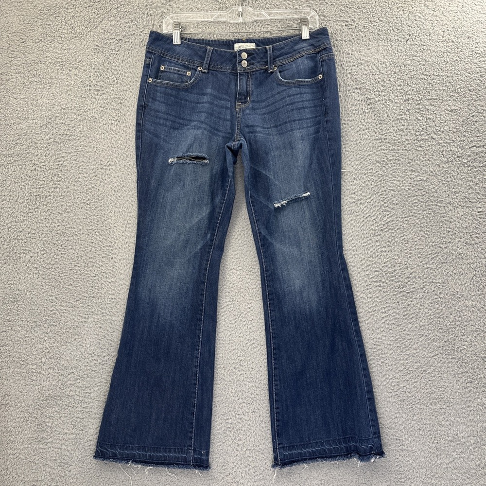 Y2K Aeropostale Low Rise Hailey Flare Jeans Boho Festival Retro Women 11/12 x 29